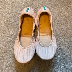 Tieks flats pale pink size 9